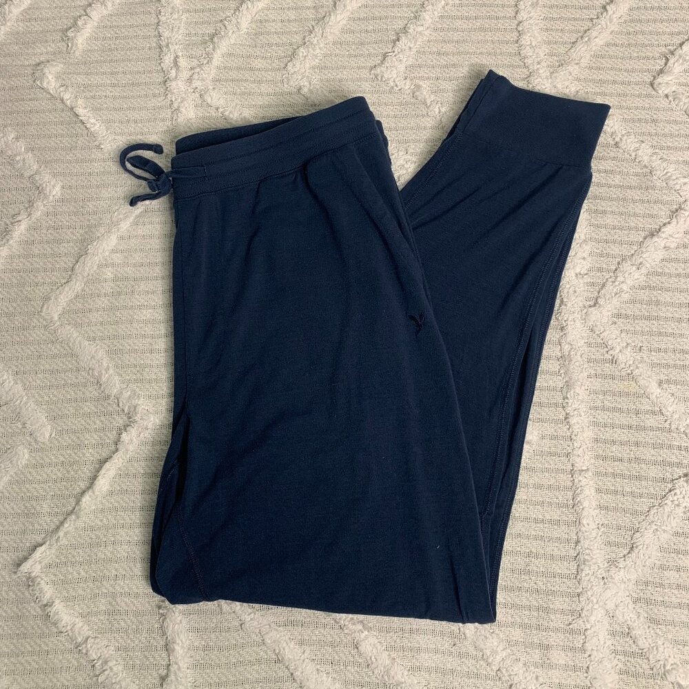 American Eagle Men's Jogger Pants - Navy Blue -Size L